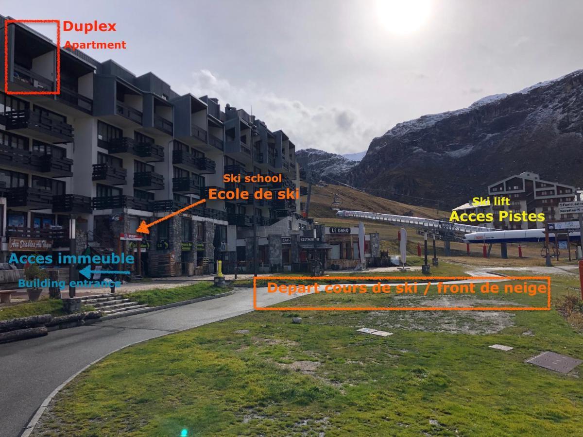 Magnifique Duplex Oneigedor Depart Ski Aux Pieds Et Vue Montagne Tignes Ngoại thất bức ảnh